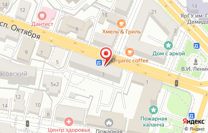 Магазин напитков Беленький на проспекте Октября на карте