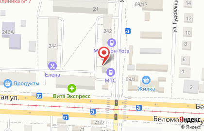 Салон связи МегаФон на Беломорской улице на карте