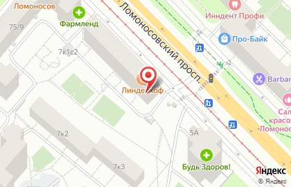 Общественный пункт охраны порядка Юго-Западного административного округа в Москве на карте