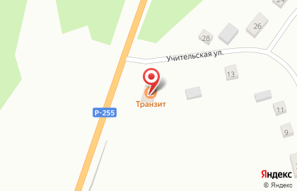 Кафе Транзит на Учительской улице на карте