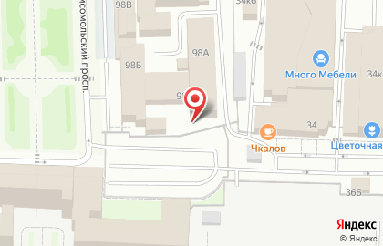 Торговая компания Техинсервис на Комсомольском проспекте на карте