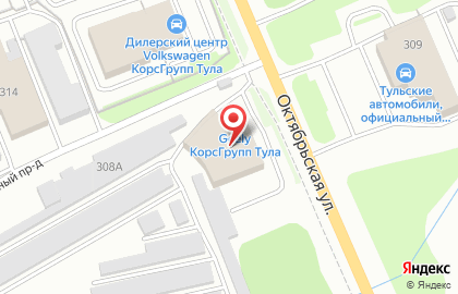 Бекас на Октябрьской улице на карте