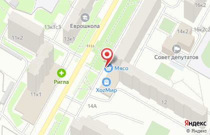 Супермаркет Магнит в Москве на карте