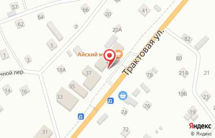 Продуктовый супермаркет Аникс на Трактовой улице на карте