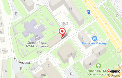 Магазин пива в микрорайоне Ольминского на карте