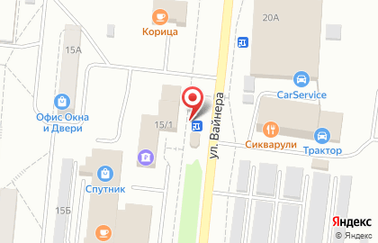 Кафе Шашлык house на улице Вайнера на карте