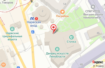 Петербургский ломбард на проспекте Стачек на карте