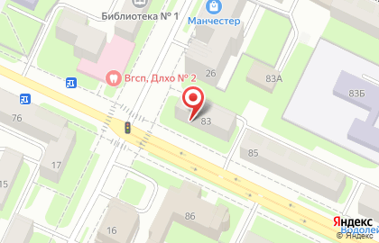 Браво на улице Горького на карте