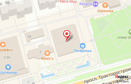 Супермаркет цифровой техники DNS в Ленинском районе на карте