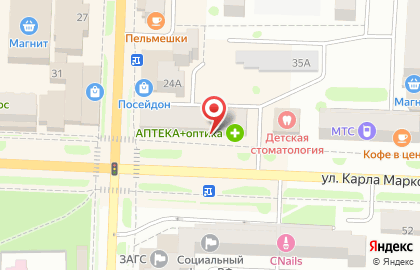 Салон Связной на улице Карла Маркса на карте