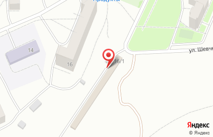 Автостоянка на ул. Шевченко, 16/1 на карте