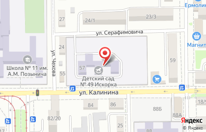 Детский сад №49 в Ростове-на-Дону на карте