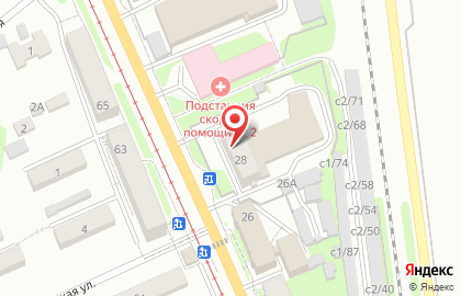 6 пожарно-спасательный отряд ФПС ГПС Главного управления МЧС России по Кемеровской области-Кузбассу на карте