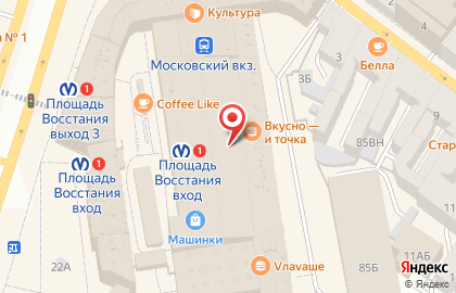 Робинзон на Невском проспекте на карте