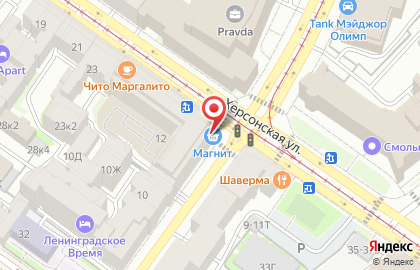 Супермаркет Магнит на площади Александра Невского I на карте