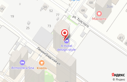 Отель AHOTELS design style на карте