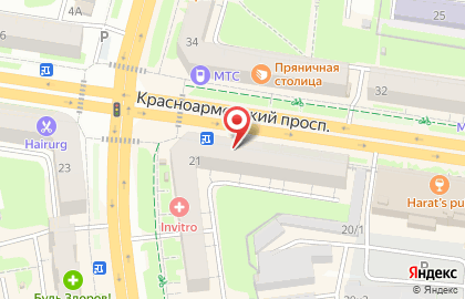 Магазин оптики Счастливый взгляд на Красноармейском проспекте на карте