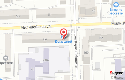 Пекарня-кулинария на Милицейской улице на карте