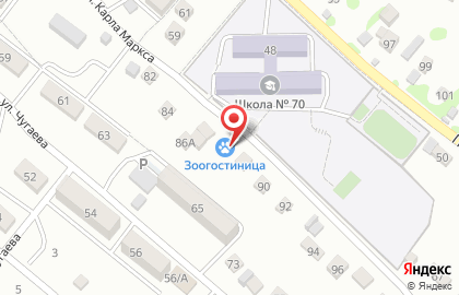 Зоогостиница на улице Карла Маркса на карте