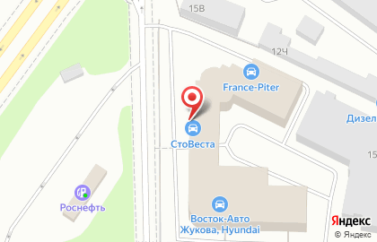 Автосервис и магазин автозапчастей StoVesta в Санкт-Петербурге на карте