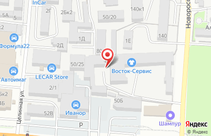 Компания Альфа в Железнодорожном районе на карте