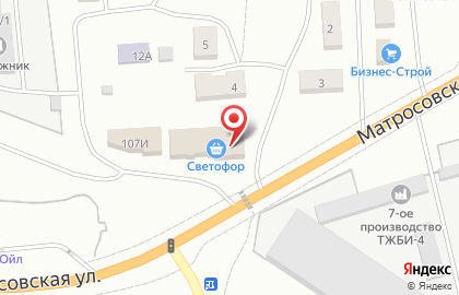 Магазин низких цен Светофор в Борисоглебске на карте