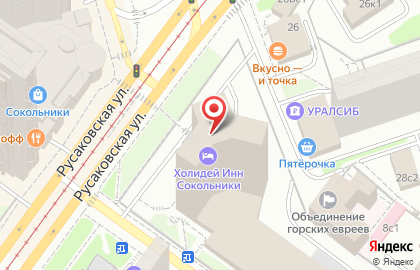 Holiday inn Moscow Sokolniki на карте