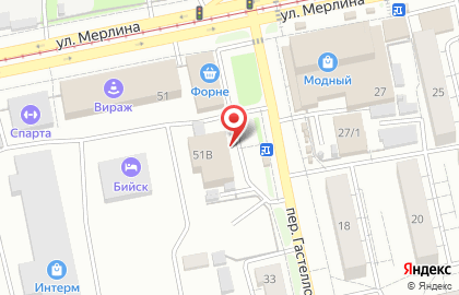 Магазин промышленных товаров Форне на улице Петра Мерлина на карте