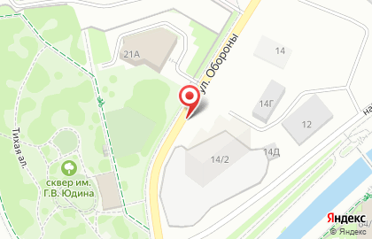 Шиномонтажная мастерская на ул. Обороны, 14г/2 на карте