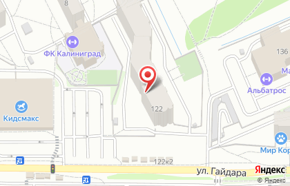 Салон мебели и интерьера БиеNNале на улице Гайдара на карте
