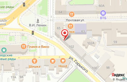 Цветочная мастерская торговая сеть цветов на улице Горького на карте