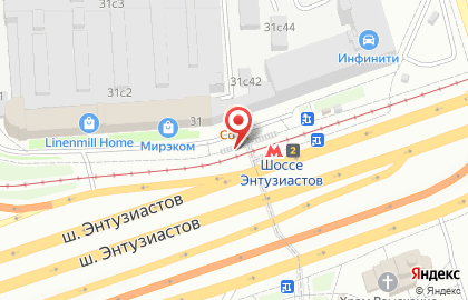Магазин Минипорт на шоссе Энтузиастов на карте