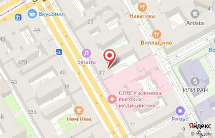 Любаша в Василеостровском районе на карте