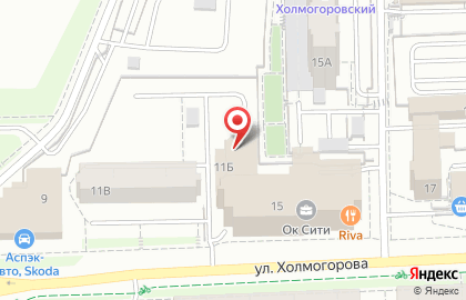 Gorod на улице Холмогорова на карте