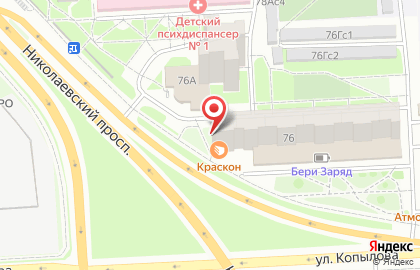 Продуктовый магазин в Красноярске на карте