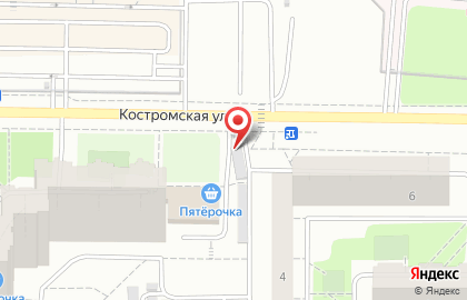 Автостоянка Костромская-4 на карте