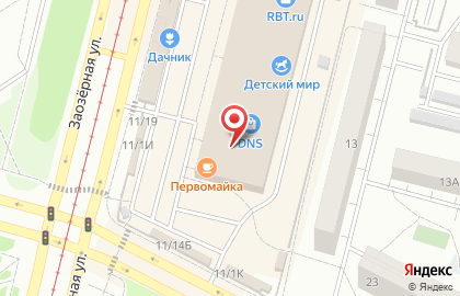 Ювелирный салон Золото России на Заозёрной улице на карте