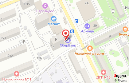 СберБанк в Астрахани на карте