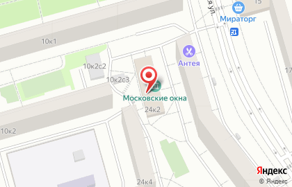 Московские окна в Южном Орехово-Борисово на карте