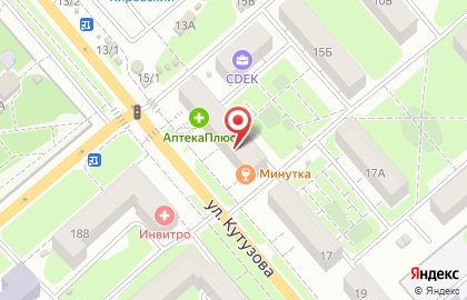 Кафе Минутка в Пролетарском районе на карте