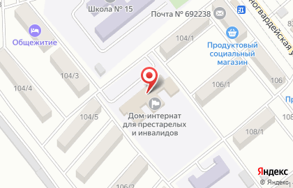 Спасский дом-интернат для престарелых и инвалидов на карте