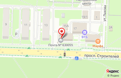Почта России в Новосибирске на карте