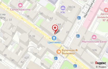 Магазин цветов Цветаева на карте