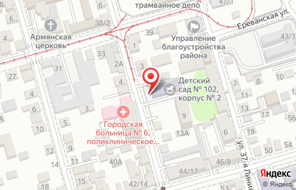 Детский сад №102 в Ростове-на-Дону на карте