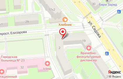 Муниципальное образование округ Невская застава на карте