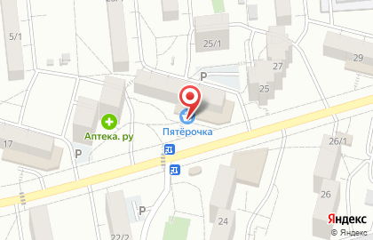 Супермаркет Пятёрочка в Орджоникидзевском районе на карте