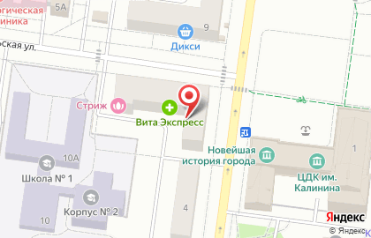Мясной дворик на улице Терешковой на карте