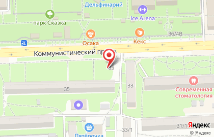 Зоомагазин Любимчик на Коммунистическом проспекте на карте