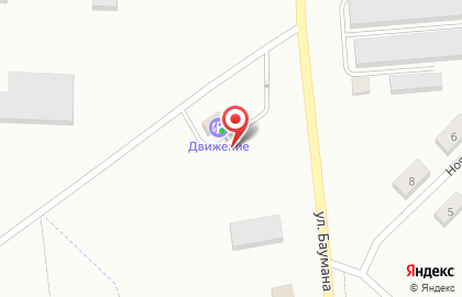 Сеть АЗС Движение на улице Баумана на карте
