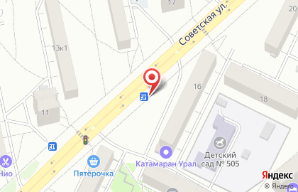 Магазин цветов на улице Советская 16Б на карте